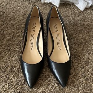 Sole Society Classic Black Heels